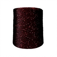 Fil de coton à paillettes de 3 mm, tendance, luxueux et élégant, pour le crochet de pulls, bonnets, écharpes, châles, robes et manteaux
