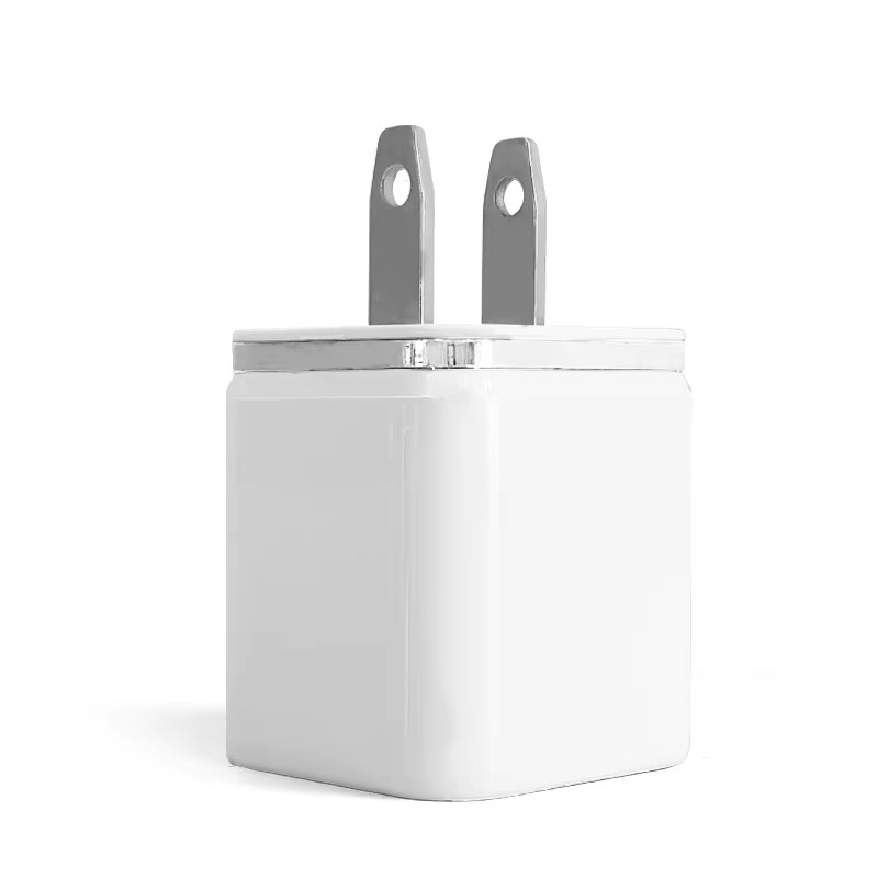 color plateado para cargador USB dual