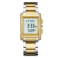 Les meilleurs cadeaux islamiques : montre Azan avec résistance à l'eau 5ATM pour hommes et femmes, montre de prière musulmane, montre islamique numérique