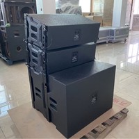 Alquiler de Sistemas de Sonido Line Array con Logotipo Personalizado, con Altavoces de Rango Completo Dobles de 8 Pulgadas y Subwoofer Individual de 18 Pulgadas para Uso en Iglesias