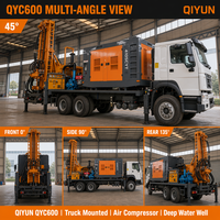 QIYUN Nouvelle Foreuse RC Montée sur Camion Personnalisée pour Puits Profonds, Machine de Forage Hydraulique