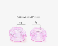 Mini-récipients cosmétiques ronds en plastique PS vides de 3g et 5g pour crème