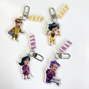 KPOP MBTI 16 personalità figura acrilico portachiavi <span class=keywords><strong>ENFP</strong></span> INFJ ESTP INTP in stile portachiavi portachiavi borsa Charm ventagli collezioni - Product Image 2