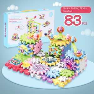Blocchi da Costruzione Elettrici in Plastica ABS per Bambini, Rotazione a Ingranaggi, Educazione Precoce, Puzzle per Ragazzi e Ragazze, Particelle Grandi - Product Image 5