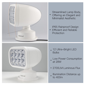 12V biển searchlight <span class=keywords><strong>v</strong></span>ới điều khiển từ xa không thấm nước <span class=keywords><strong>LED</strong></span> Spotlight cho thuyền <span class=keywords><strong>v</strong></span>à du thuyền chiếu sáng - Product Image 5