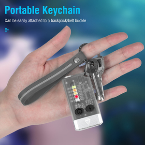 Petite lampe de poche EDC puissante 1000 LM Mini porte-clés de poche rechargeable avec lumière flash UV 365nm rouge <span class=keywords><strong>vert</strong></span> bleu - Product Image 6