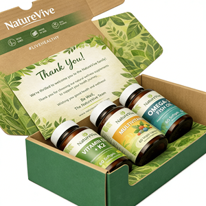 Natural <b>Supplements</b> Subscription Box Packaging Corrugated Mailer Box E Flute Tuck Top Mailer Box Custom Packaging - Product Image 4
