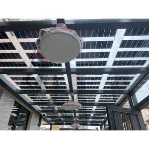 Su misura 200W vetro trasparente pannello solare per la casa verde BIPV efficiente dal punto di vista energetico ed ecologico - Product Image 1