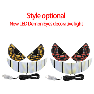 Luz de decoración Ojo <span class=keywords><strong>del</strong></span> <span class=keywords><strong>diablo</strong></span> para ventana trasera de coche Enchufe USB Play and Play Triángulo/Luz de ambiente de forma semicircular - Product Image 6
