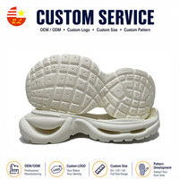 Semelle de chaussure décontractée tendance en matériau premium, design plateforme épaisse et robuste, antidérapante et absorbant les chocs, pour la fabrication de chaussures