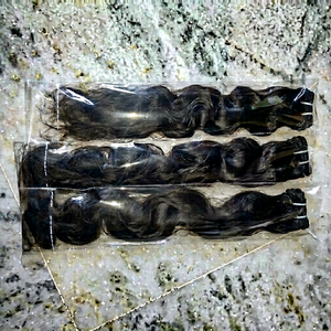 Cheveux humains vierges indiens Remy 100 % naturels, très demandés, de qualité supérieure, ondulés profonds, couleur naturelle, double trame, 100 g - Product Image 1