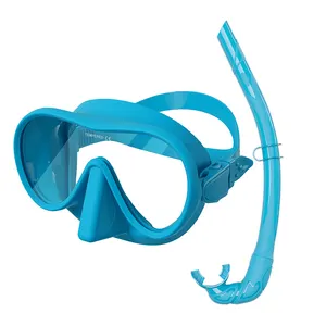 2024 Neue CE-zertifizierte Silikon-Trocken schnorchel maske und Set-Tauch ausrüstung aus gehärtetem Glas für das Schwimmen von Erwachsenen