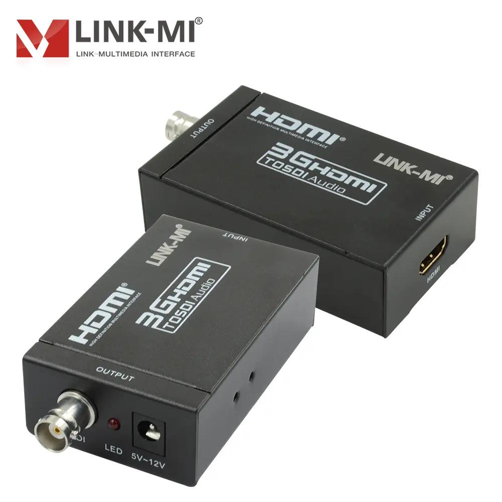 Mini Hdmi Naar 3G/Hd Sdi Converter Ondersteuning 1080P Hdmi Bron Op Bnc Display Hdmi Naar Sdi Converter