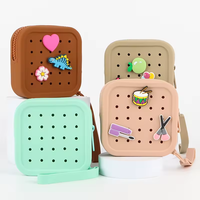 Portable Silicone Petits Articles Sac De Rangement Fermeture À Glissière Bonbons Carré Porte-Monnaie Carte Bancaire Écouteurs Clé Rouge À Lèvres Organisateur