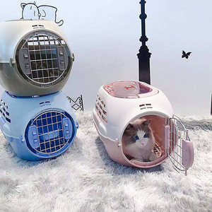 กระเป๋าใส่สัตว์เลี้ยงแบบพกพาสำหรับลูกสุนัขและลูกแมว  น้ำหนักเบา  ผ้าตาข่ายระบายอากาศได้ดี  ทำจากสแตนเลสพับได้  ได้รับการรับรองจากสายการบิน - Product Image 1