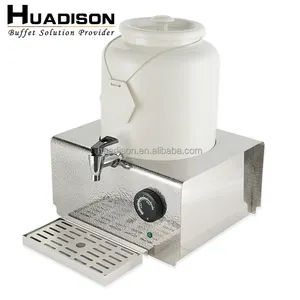 Huadison diğer otel ve restoran malzemeleri çelik taban seramik can toplu süt dağıtıcı makinesi ticari