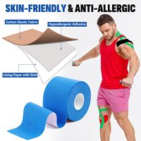 Ruban de kinésiologie imperméable avec logo personnalisé, 16 rouleaux, pack en gros, multicolores, élastique, pour le sport, marque privée