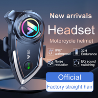 Headset Bluetooth Nirkabel Helm Motor Y80 Long Range Talking 1000MAH dengan Speaker Volume Maksimum