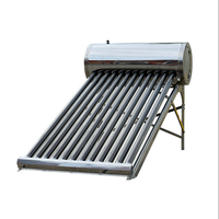 Chauffe-Eau Solaire Non Pressurisé Intégré 100L en Acier Inoxydable 304, Inclinaison 27°
