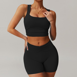 2025 nuevo deporte gimnasio Fitness Yoga conjunto manga larga Crop Top acampanado Leggings correr conjuntos mujeres entrenamiento Yoga conjuntos - Product Image 3
