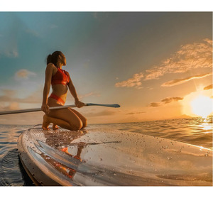 Flotante Touring Rowing Race Viajar Transparente <span class=keywords><strong>Surf</strong></span> Pesca Windsurf Stand up Board sup Paddle - Product Image 1