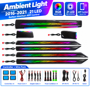 Automotive Innenbeleuchtung RGB Symphony APP Fahrzeug-Innenraumbeleuchtung für Honda Civic Accord Toyota Audi A3 A4 <span class=keywords><strong>Ford</strong></span> - Product Image 2