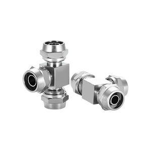 Conector en T de conexión rápida, acoplador neumático de metal para manguera de aire, accesorios para compresor, 6 mm, 8 mm, Peg4 - Product Image 1