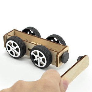 Kit de coche magnético de madera, juguete científico para niños, modelo educativo para construir, de 7 a 9 años - Product Image 4