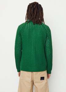 Patchwork personnalisé col rond à manches longues tricot Cardigan laine Mohair mélange hommes Jacquard pull automne sweat pour hommes - Product Image 3