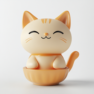 Oem Tùy Chỉnh Viên Nang Đồ Chơi Mèo Con Dễ Thương Mini Mèo Quy Mô 1/6 PVC Vinyl Nhựa Hành Động Con Số - Product Image 1