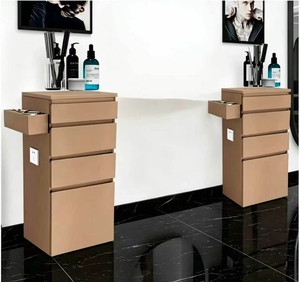 Hot Salon Modern Beauty Shop Salon Furniture <b>White</b> Gold Portable Small Tool Car Luxury Removable Saloon Trolley With 4 Wheels - Product Image 1