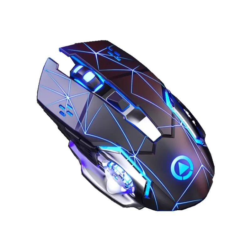 2022 Hot Gaming Mouse Custom Logo Wireless Rechargeable Usb Silent LED Colorful Lights wireless led gaming mouse