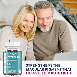 OEM Suplemento de vitaminas y minerales para la salud ocular Gomitas para adultos Contiene luteína y zeaxantina - Product Image 2