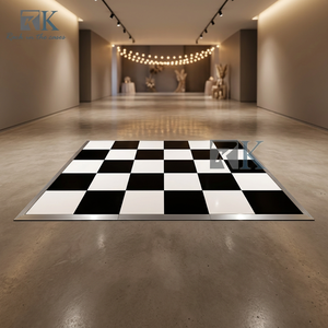 Piste de danse en PVC pour événements de mariage – Plateforme en plastique à installation rapide – Bordure en promotion - Product Image 1