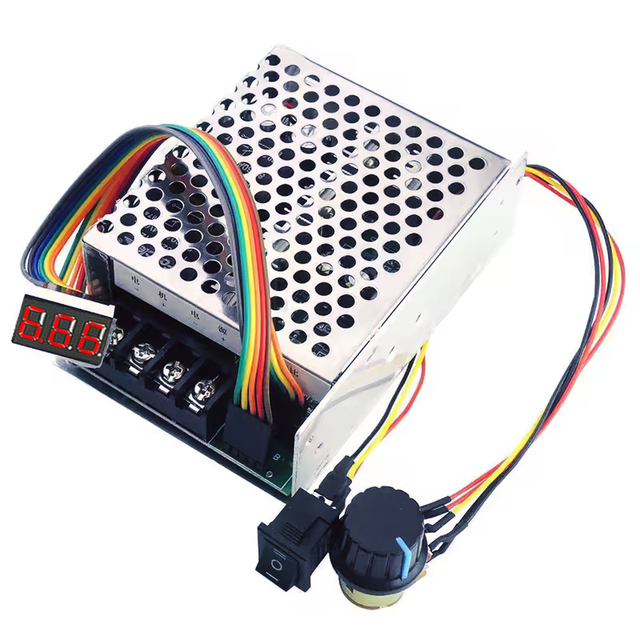 Digital Display 0~100% Adjustable 10-55V 60A 15KHz PWM DC Motor Speed Controller 12V/24V/48V 2000W MAX Reversible Potentiometer
