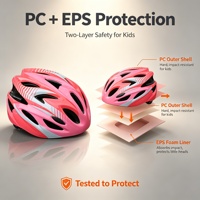 Casque de vélo pour enfants respirant d'été avec protection solaire, résistant à l'eau, léger, antichoc, équipement de sécurité extérieur