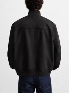 Giacca Bomber da Uomo 100% Poliestere Slim Fit Streetwear Autunnale con Zip Collo Alto Antivento Stampa a Rilievo - Product Image 5
