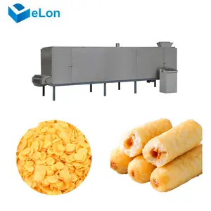 Automatic Twin Screw Corn Flakes Making Machine Production Machinery For Small Business