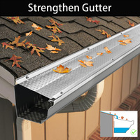 Grille de protection anti-colmatage en acier inoxydable perforé 304/316 pour gouttière de toit