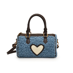 Sac moelleux en laine d'agneau à main pour femmes Boston Crossbody Shoulder Tote Custom Pattern High-Level Sensitivity New Release - Product Image 1