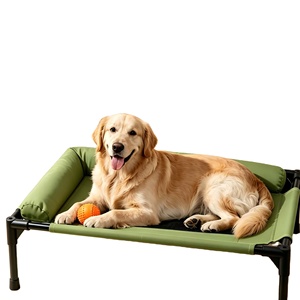 <span class=keywords><strong>Lit</strong></span> <span class=keywords><strong>de</strong></span> camping surélevé en tissu Oxford respirant et lavable pour animaux <span class=keywords><strong>de</strong></span> compagnie, motif uni, pour l'été, vente en gros - Product Image 1