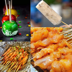 10-Pack dùng một lần mini tre xiên Cocktail trái cây Picks Sticks cho bên ngoài trời làm sạch túi đóng gói - Product Image 6