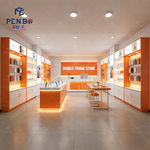 Mobiliario moderno para tienda de teléfonos móviles, iluminación LED personalizada, muebles interiores para tienda de celulares, vitrina para teléfonos móviles - Product Image 4
