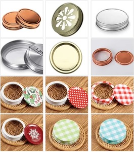 Bán Buôn Thực Phẩm Lưu Trữ <span class=keywords><strong>Mason</strong></span> <span class=keywords><strong>Jar</strong></span> 150Ml 250Ml 300Ml 330Ml Rộng Miệng Thủy Tinh <span class=keywords><strong>Mason</strong></span> Lọ Với Kim Loại Có Nắp Đậy - Product Image 5