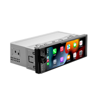 Estéreo de Audio para Auto de 6.28 Pulgadas 1 Din, Reproductor MP5 con Pantalla Táctil, Carplay, Autoradio, Asistente de Reversa, Colocación en el Tablero, MP3 OLED