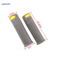 Empuñadura de Manillar con Intermitentes para Xiaomi Ata 3 Pro 1S Pro 2 M365 Scooter Eléctrico, Cubierta de Goma de Silicona Antiescaldante