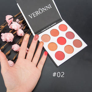 VERONNI Beloney Nine-Color Earth Color Pearlescent Matte Waterproof Powder <strong>Eyeshadow</strong> Palette Factory Wholesale - Product Image 4
