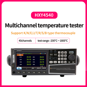 Medidor de Temperatura Multicanal Serie HXY4500, Pantalla LCD de 4.3 Pulgadas, Resolución de 0.01°C, Rango de -200°C a 1800°C, 220V, Alta Precisión - Product Image 5