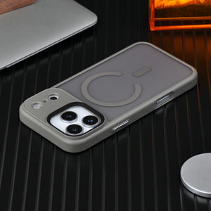 Coque de téléphone magnétique transparente à prix d'usine pour iPhone 17/17 Air/17 <span class=keywords><strong>Pro</strong></span>/17 <span class=keywords><strong>Pro</strong></span> Max, pare-chocs en TPU antichoc, panneau PC INS - Product Image 4