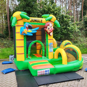 Commercial kids outdoor party jumpers bounce <b>house</b> <b>inflatable</b> jungle castle chateau gonflable safari pour enfants - Product Image 4